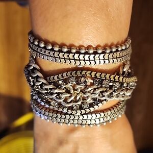 EUC Gunmetal & Sparkle Bracelet, Unique